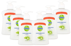 Dettol Liquid Hand Soap, With Aloe Vera and Vitamin E, 8.45 Ounce (Pack of 6)