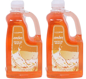 Amber Care One Antibacterial Liquid Hand Soap Refill, 56 Ounces (Pack of 2)