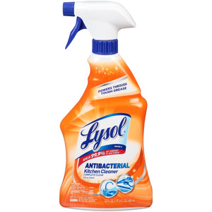 Lysol Antibacterial Kitchen Cleaner Trigger Spray, Citrus Scent, 22 Ounce Pack of 1