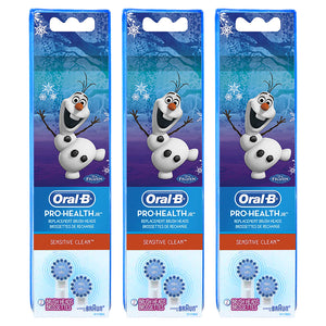 Oral-B Kids Extra Soft Replacement Brush Heads For Electric Toothbrush, Sensitive Clean, Featuring Disney's Frozen, 2 Count, Kids 3+ (Pack Of 3)