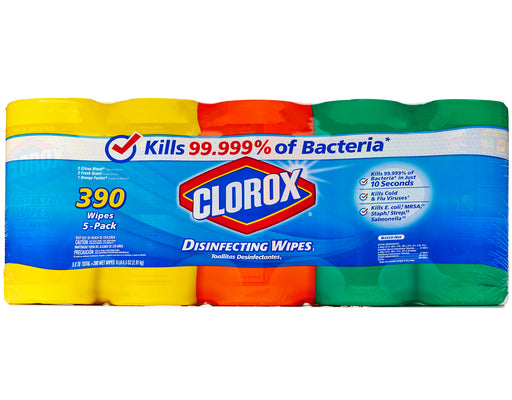 Clorox Disinfecting Wipes, Variety Pack, 78 Count Each (Pack of 5)